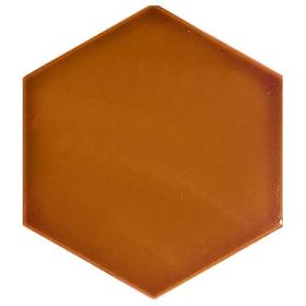 Armada Çini 15x17 cm Düz Karamel Altıgen Çini Seramik Karo