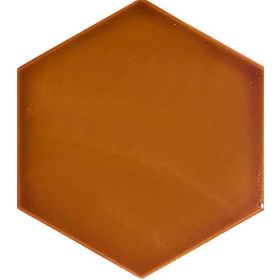 Armada Çini 15x17 cm Düz Karamel Altıgen Çini Seramik Karo