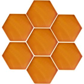 Armada Çini 15x17 cm Düz Karamel Altıgen Çini Seramik Karo