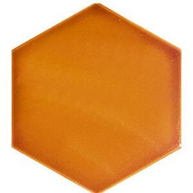 Armada Çini 15x17 cm Düz Karamel Altıgen Çini Seramik Karo