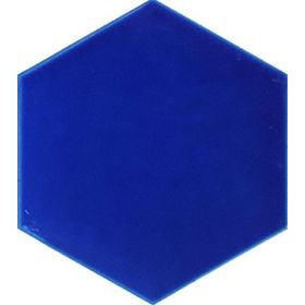 Armada Çini 15x17 cm Düz Kobalt Altıgen Çini Seramik Karo