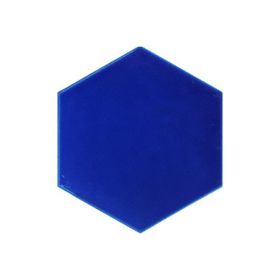 Armada Çini 15x17 cm Düz Kobalt Altıgen Çini Seramik Karo