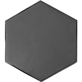 Armada Çini 15x17 cm Düz Mat Metalik Altıgen Seramik