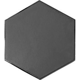 Armada Çini 15x17 cm Düz Mat Metalik Altıgen Seramik