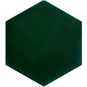 Armada Çini 15x17 cm Düz Yeşil Altıgen Çini Seramik Karo