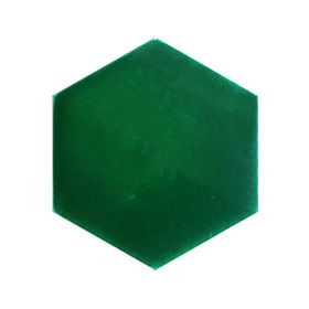 Armada Çini 15x17 cm Düz Yeşil Altıgen Çini Seramik Karo
