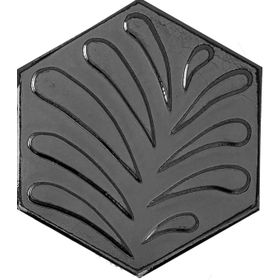Armada Çini 15x17 cm Yaprak Mat Metalik Altıgen Seramik Karo