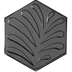 Armada Çini 15x17 cm Yaprak Mat Metalik Altıgen Seramik Karo