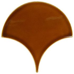 Armada Çini 17x17 cm Karamel Balık Pulu Damla Çini Seramik