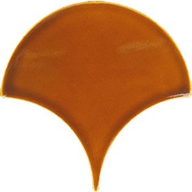 Armada Çini 17x17 cm Karamel Balık Pulu Damla Çini Seramik