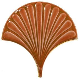 Armada Çini 17x17 cm Karamel İstiridye Balık Pulu Desenli Çini