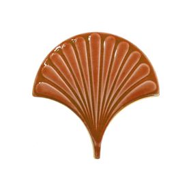Armada Çini 17x17 cm Karamel İstiridye Balık Pulu Desenli Çini