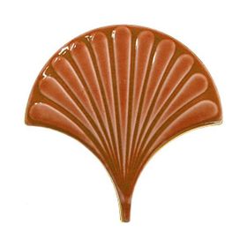 Armada Çini 17x17 cm Karamel İstiridye Balık Pulu Desenli Çini