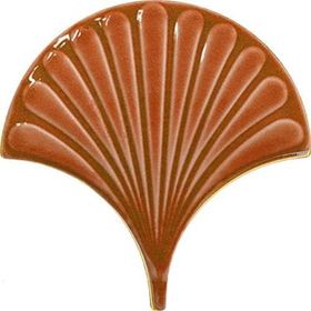 Armada Çini 17x17 cm Karamel İstiridye Balık Pulu Desenli Çini
