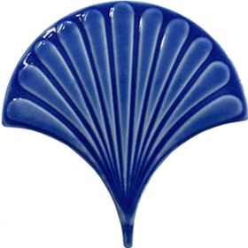Armada Çini 17x17 cm Kobalt İstiridye Balık Pulu Desenli Çini