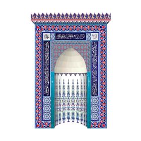 Armada Çini 180x290 Mescit Mihrap Cami Mihrapları