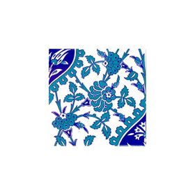 Armada Çini 20x20 cm AC 42 Kütahya Cami Çinisi İznik Desenli Seramik Çini Karo