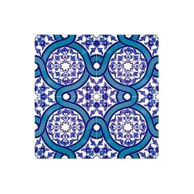 Armada Çini 20x20 cm AC 52 Kütahya Cami Çinisi Geometrik Desenli Seramik Çini Karo