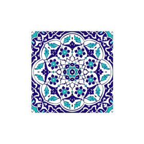 Armada Çini 20x20 cm AC 92 Kütahya Cami Çinisi Osmanlı Desenli Seramik Çini Karo