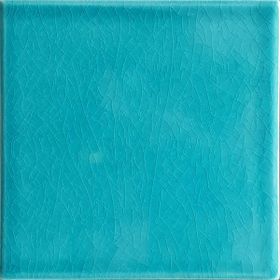 Armada Çini 20x20 cm Düz Turkuaz Çini Seramik Karo