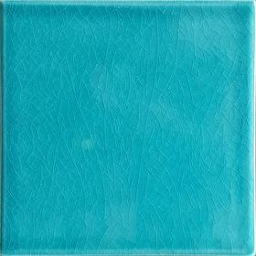 Armada Çini 20x20 cm Düz Turkuaz Çini Seramik Karo