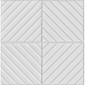 Armada Çini 20x20 cm Linea Beyaz Modern Desenli Çini Seramik Karo