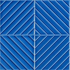 Armada Çini 20x20 cm Linea Kobalt Modern Desenli Çini Seramik Karo