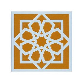 Armada Çini 20x20 cm SP 101 Kabartmalı Türk Yıldızı Kütahya İznik Çini Deseni Modelleri