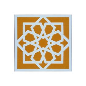 Armada Çini 20x20 cm SP 101 Kabartmalı Türk Yıldızı Kütahya İznik Çini Deseni Modelleri