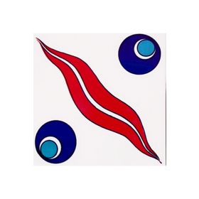 Armada Çini 20x20 cm SP 14 Kütahya Cami Çinisi İznik Desenli Seramik Çini Karo