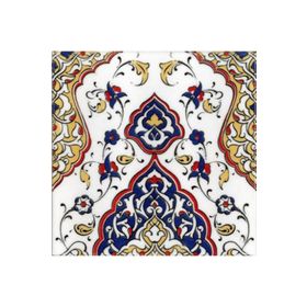 Armada Çini 20x20 cm SP 79 Kütahya Cami Çinisi Osmanlı Desenli Seramik Çini Karo