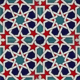 Armada Çini 20X20 cm SP 88 Kütahya Cami Çinisi Selçuklu Desenli Seramik Çini Karo