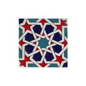 Armada Çini 20X20 cm SP 88 Kütahya Cami Çinisi Selçuklu Desenli Seramik Çini Karo