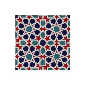 Armada Çini 20X20 cm SP 88 Kütahya Cami Çinisi Selçuklu Desenli Seramik Çini Karo
