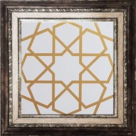 Armada Çini 20x20 cm SP 89 Metalik Kütahya Cami Çinisi Selçuklu Desenli Seramik Çini Karo