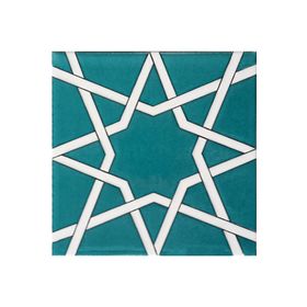 Armada Çini 20x20 cm SP 94 Yıldız Kütahya Cami Çinisi Selçuklu Desenli Seramik Çini Karo