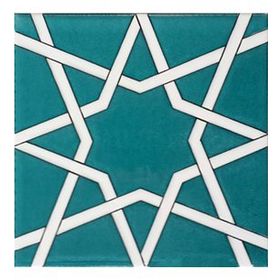 Armada Çini 20x20 cm SP 94 Yıldız Kütahya Cami Çinisi Selçuklu Desenli Seramik Çini Karo