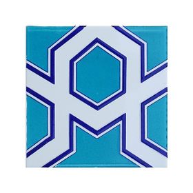 Armada Çini 20x20 cm SP 98-v Yıldız Desenli Kütahya İznik Çini Karo Seramik Fayans Modeli