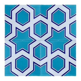 Armada Çini 20x20 cm SP 98-v Yıldız Desenli Kütahya İznik Çini Karo Seramik Fayans Modeli