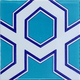 Armada Çini 20x20 cm SP 98-v Yıldız Desenli Kütahya İznik Çini Karo Seramik Fayans Modeli