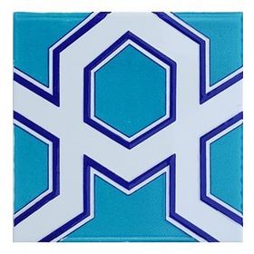 Armada Çini 20x20 cm SP 98-v Yıldız Desenli Kütahya İznik Çini Karo Seramik Fayans Modeli