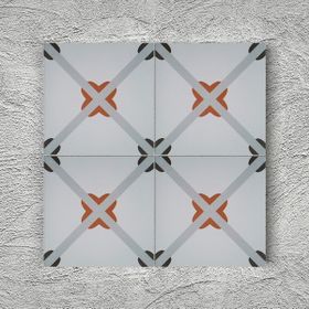 Armada Çini 20x20 Papatya Porselen Yer Çinisi