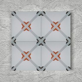 Armada Çini 20x20 Papatya Porselen Yer Çinisi