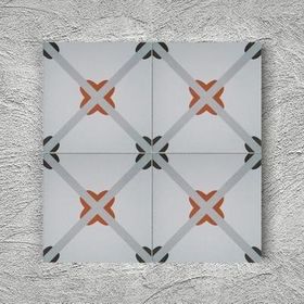Armada Çini 20x20 Papatya Porselen Yer Çinisi