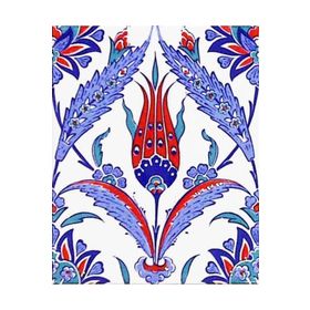 Armada Çini 20X25 cm AC 1002 Kütahya Cami Çinisi Lale Desenli Seramik Çini Karo