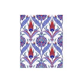Armada Çini 20X25 cm AC 1002 Kütahya Cami Çinisi Lale Desenli Seramik Çini Karo