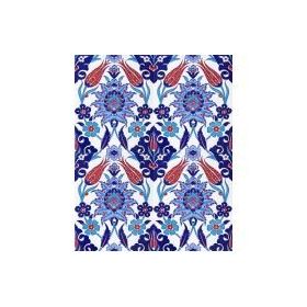 Armada Çini 20X25 cm AC 1004 Kütahya Cami Çinisi Osmanlı Desenli Seramik Çini Karo