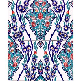 Armada Çini 20X25 cm AC 1013 Kütahya Cami Çinisi Osmanlı Desenli Seramik Çini Karo