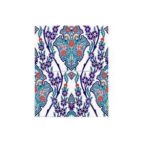 Armada Çini 20X25 cm AC 1013 Kütahya Cami Çinisi Osmanlı Desenli Seramik Çini Karo