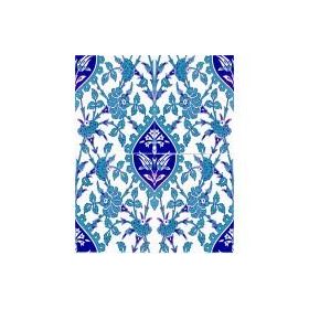 Armada Çini 20X25 cm AC 1042 Kütahya Cami Çinisi İznik Desenli Seramik Çini Karo